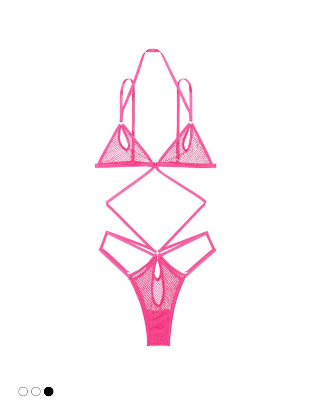 Victoria’s Secret - Forever Pink Mesh Fishnet Bodysuit - size M